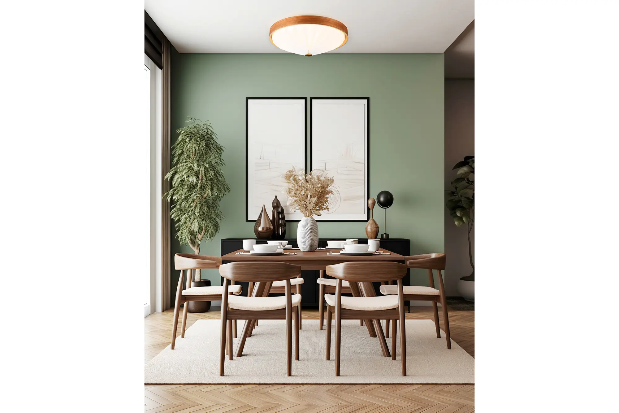 WOOD PLEATS CEILING LIGHT | スワン電器 | SWAN